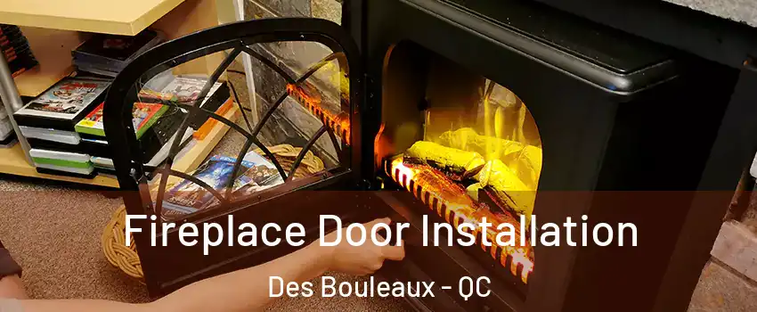 Fireplace Door Installation Des Bouleaux - QC