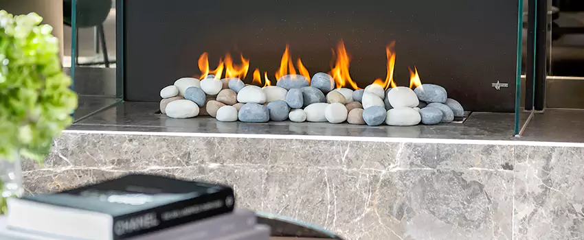 Double-Height Fireplace Design Refurbishment in Saint Constant, Quebec